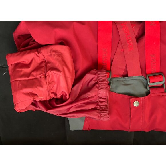 Marmot Red Snow Ski Insulated Waterproof Bib Overalls M Winter Sports Pants - Picture 10 of 11
